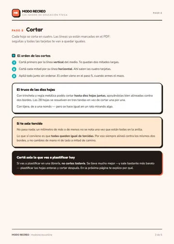 El armado, paso a paso